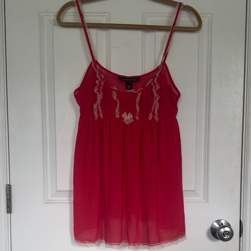 Victoria's Secret Sheer Babydoll Nightie with Lace Detail